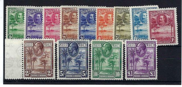 Image of Sierra Leone SG 155/67 UMM British Commonwealth Stamp